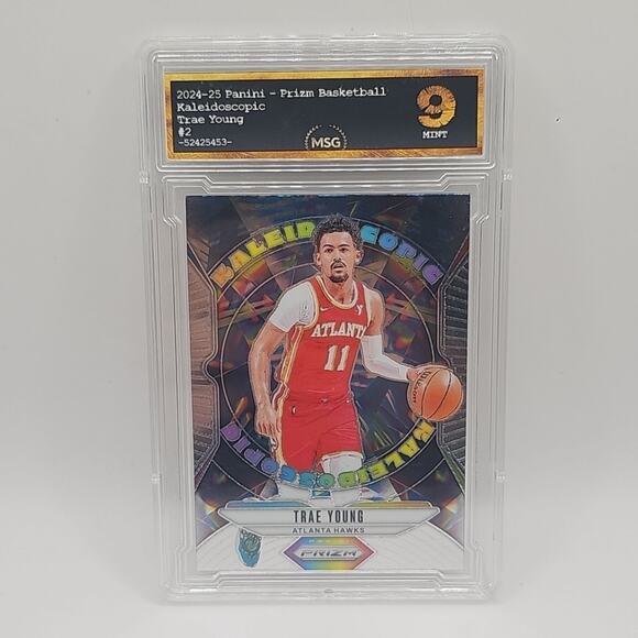 2024-25 Panini Prizm - Kaleidoscopic Trae Young #2 NBA Atlanta MSG GRADED 9 MINT - Picture 1 of 2